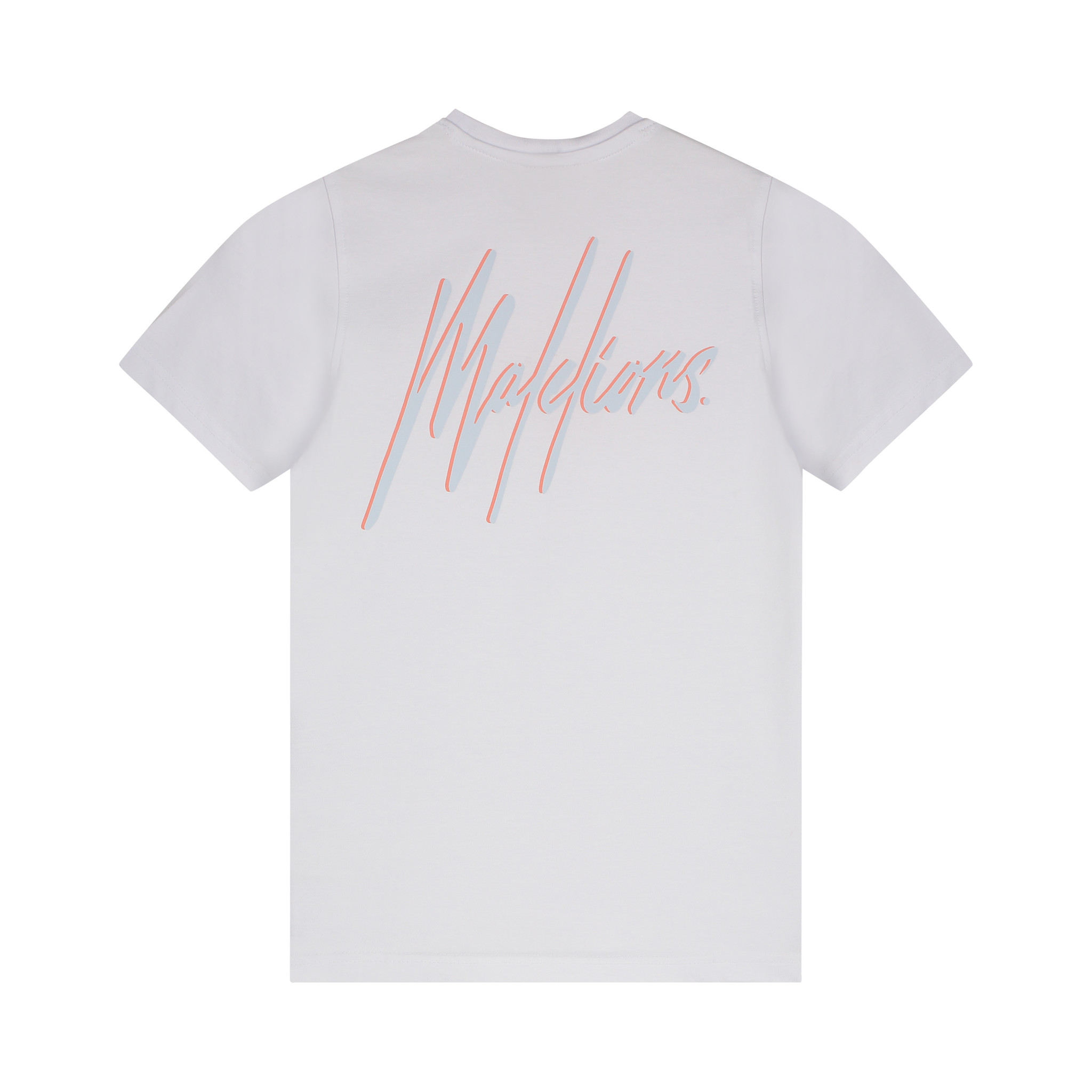 Double Signature T-Shirt J2-SS22-21 White/Peach