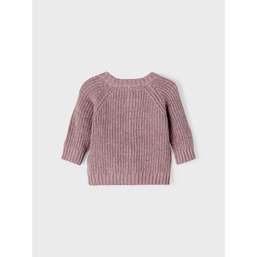 NBNEMLEN LS KNIT CARD SUM LIL 13203871 Bark