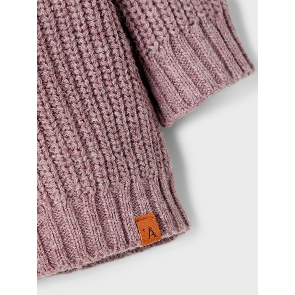 NBNEMLEN LS KNIT CARD SUM LIL 13203871 Bark