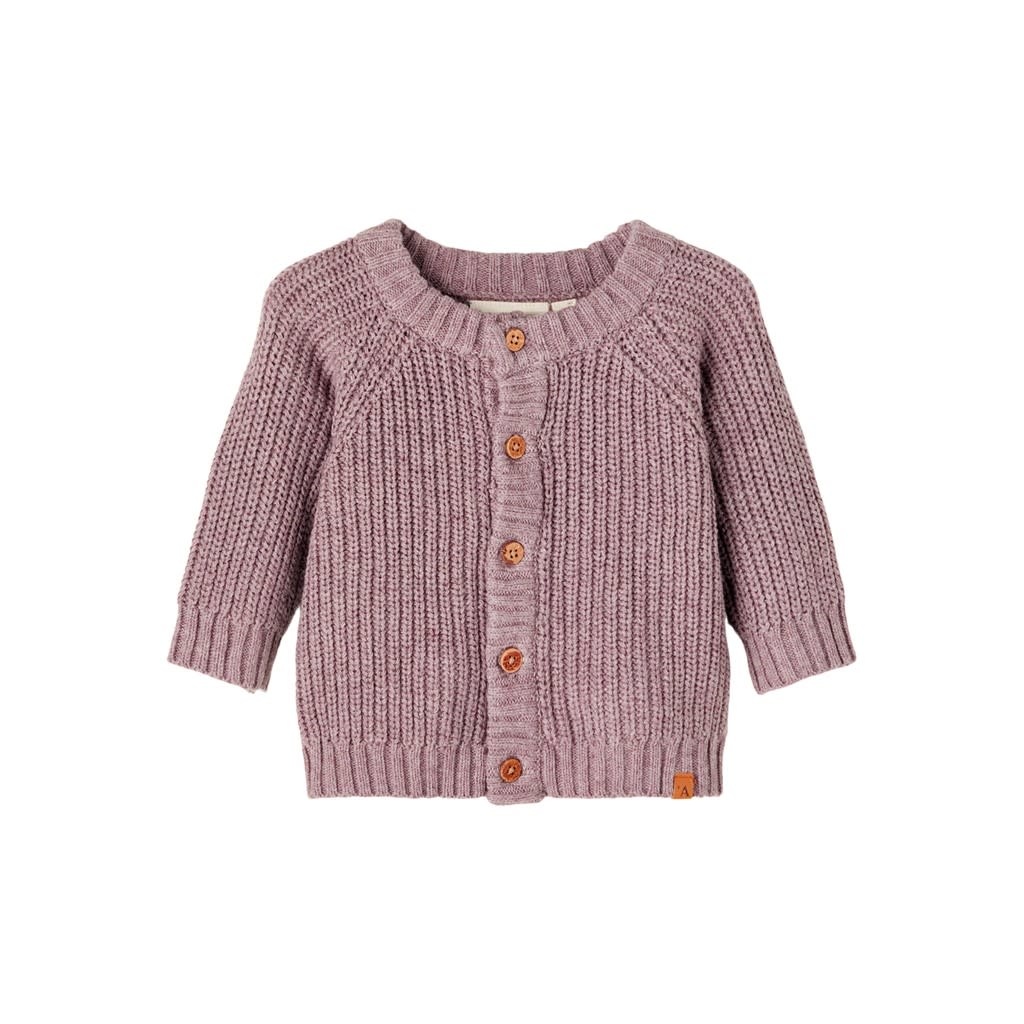 NBNEMLEN LS KNIT CARD SUM LIL 13203871 Bark