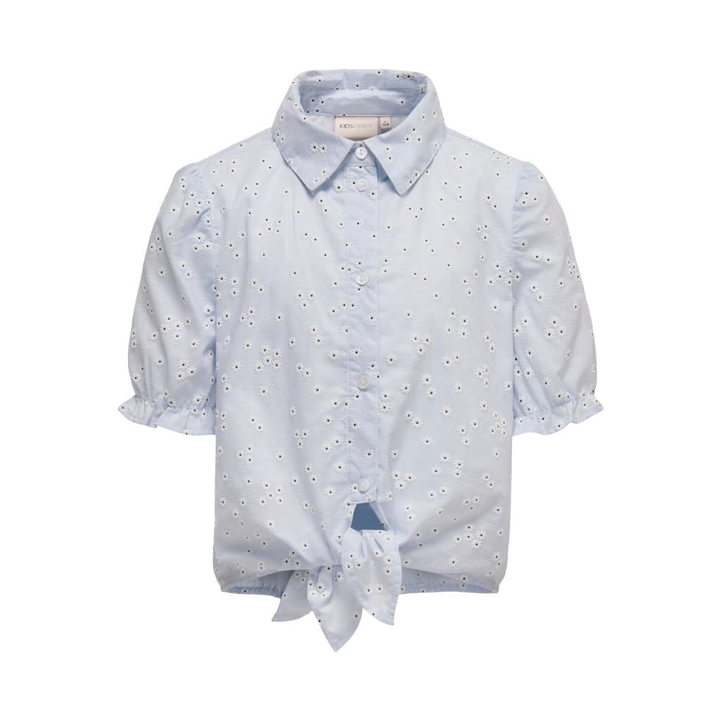 KOGTILDE SS KNOT SHIRT WVN 15260983 Cashmere Blue