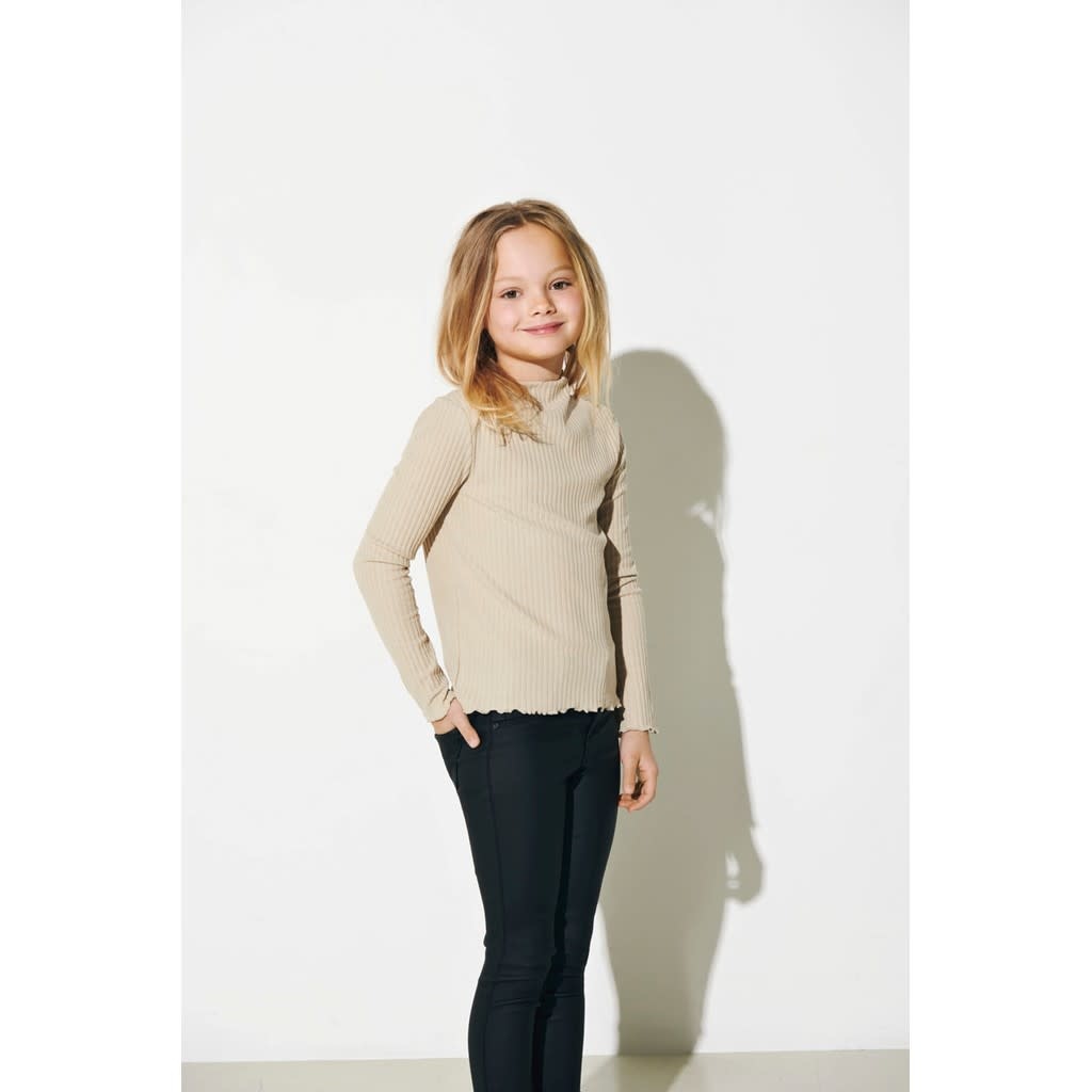 KOGNELLA L/S HIGH NECK TOP JRS NOOS 15212059 Humus