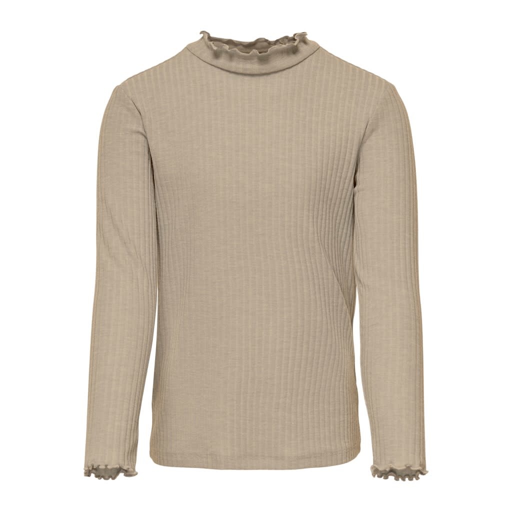 KOGNELLA L/S HIGH NECK TOP JRS NOOS 15212059 Humus