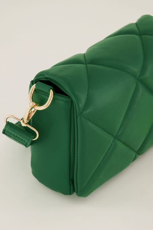 Groene gewatteerde schoudertas MJ06328