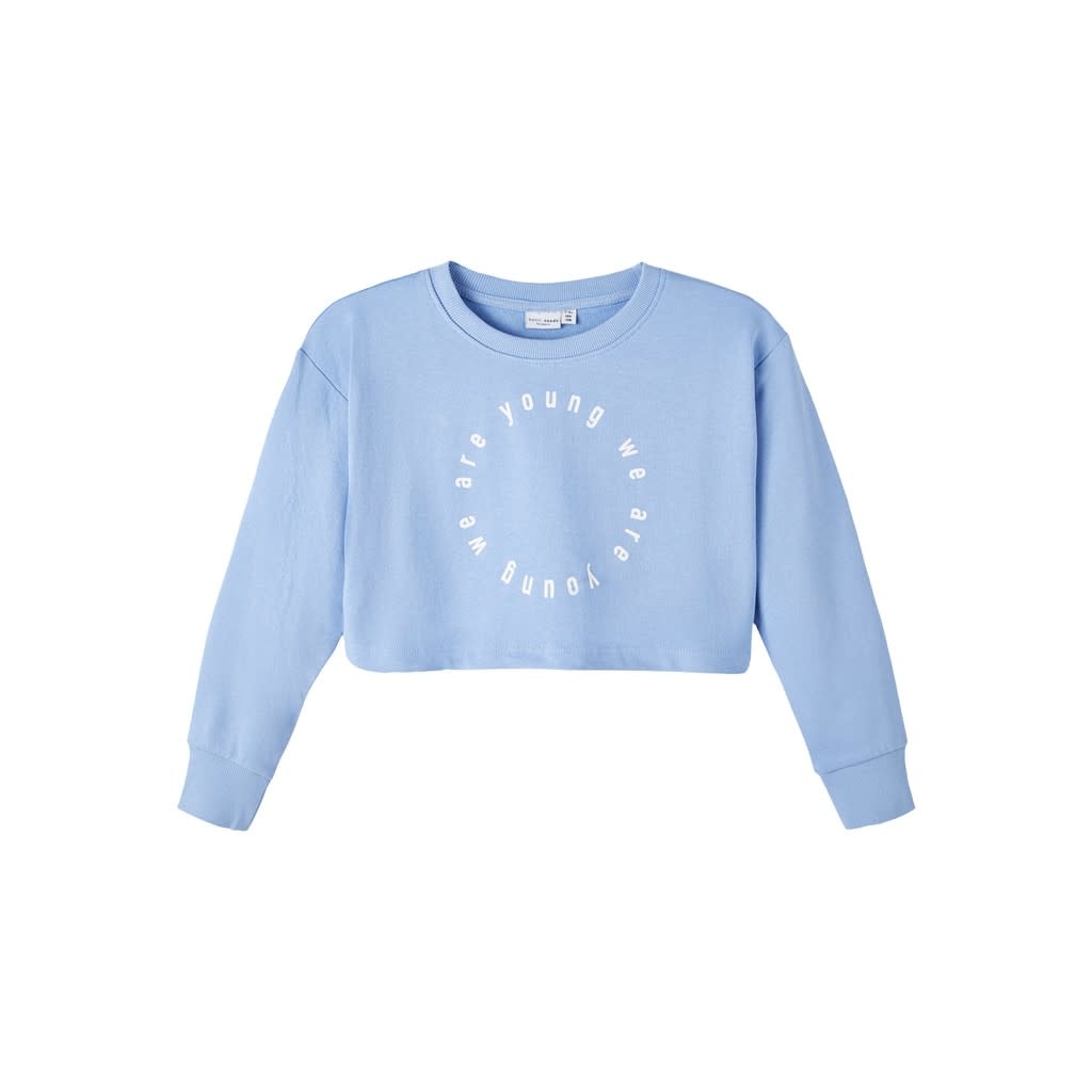 NKFVANITA LS CROPPED BOXY SWEAT 13204795 Serenity