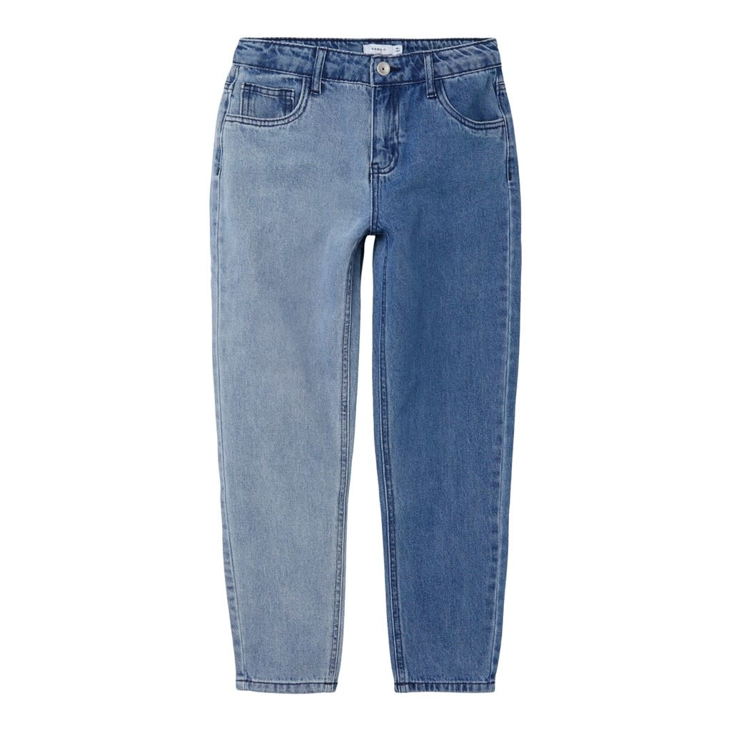NKFBELLA DNMIZZA HW AN MOM PANT 13207261 Medium Blue