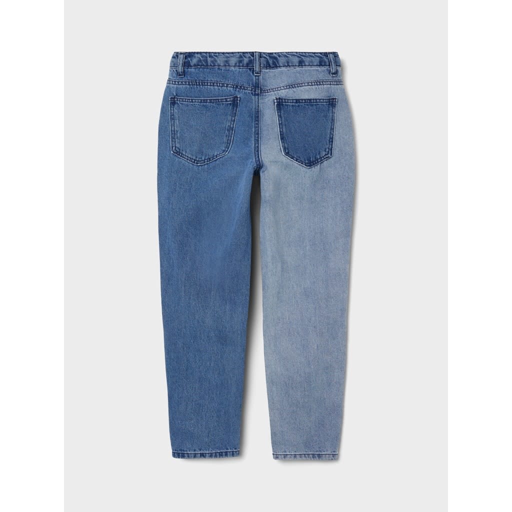 NKFBELLA DNMIZZA HW AN MOM PANT 13207261 Medium Blue