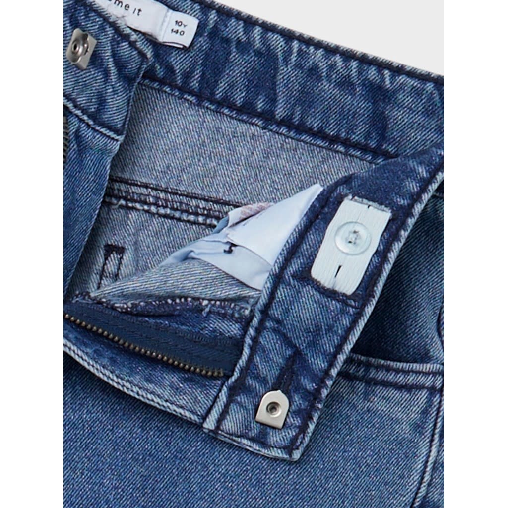 NKFBELLA DNMIZZA HW AN MOM PANT 13207261 Medium Blue