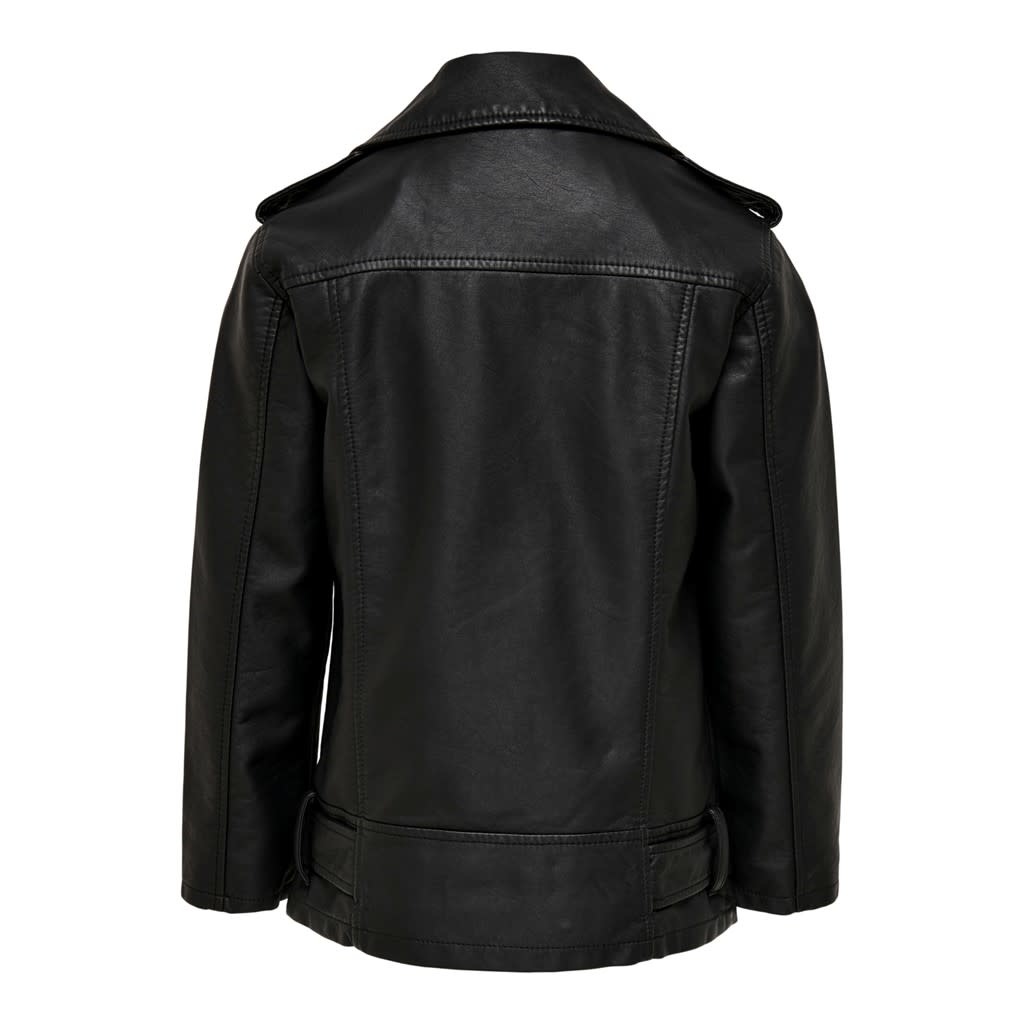 KONFRY Long biker jacket 15250917 Black