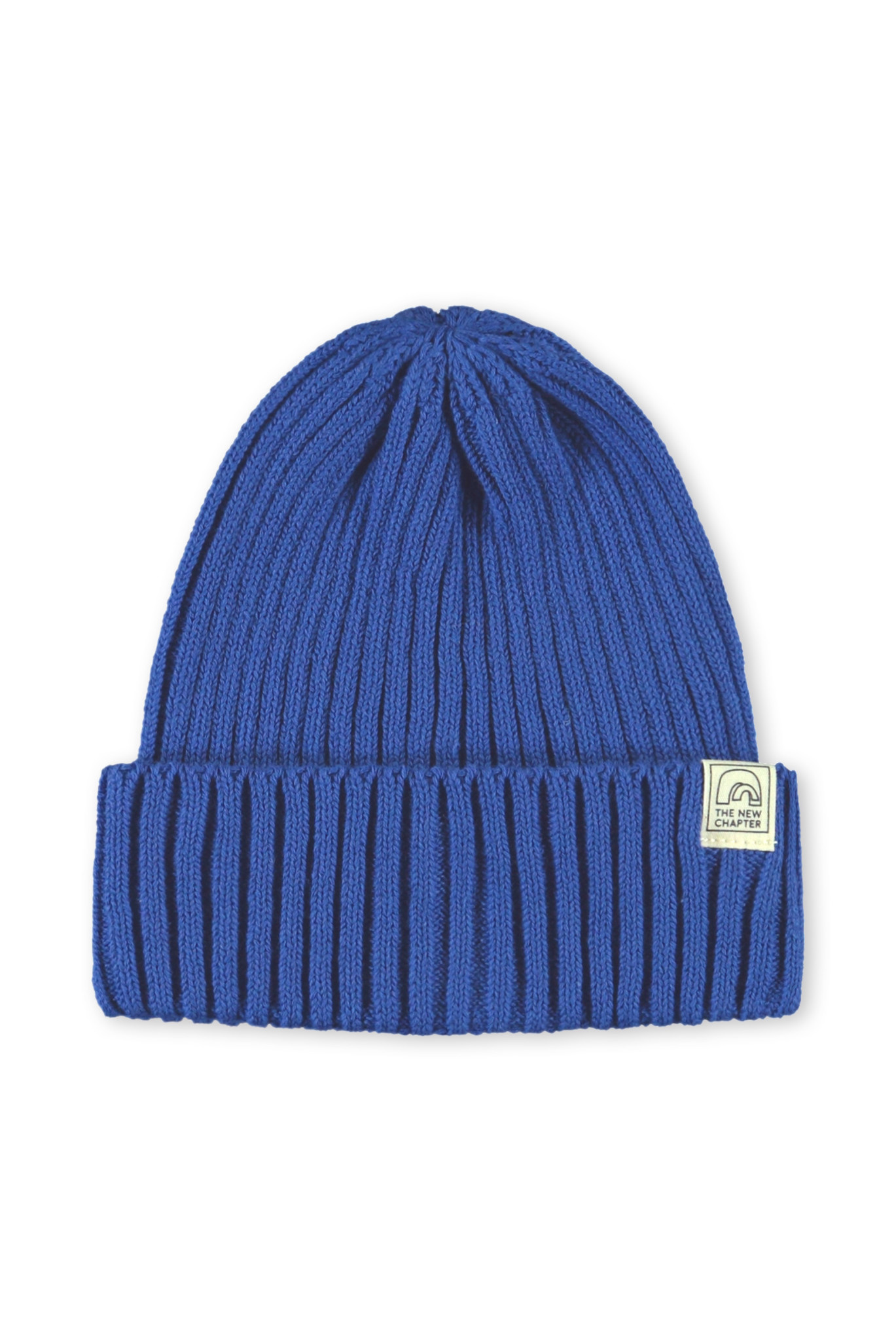 Heavy knitted beanie D207-0940 Blue bird