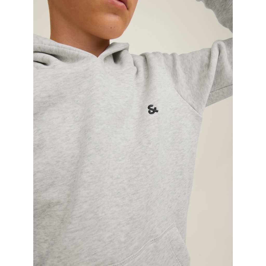 JJESTAR ROOF SWEAT HOOD NOOS JNR 12213100 White Melange
