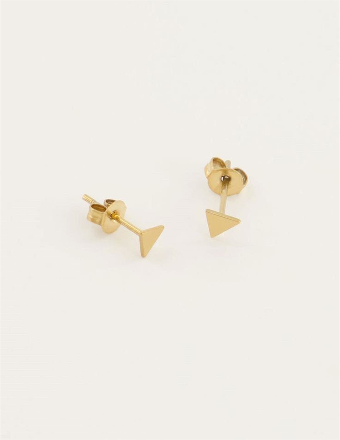 Studs driehoekje MJ04764 Goud