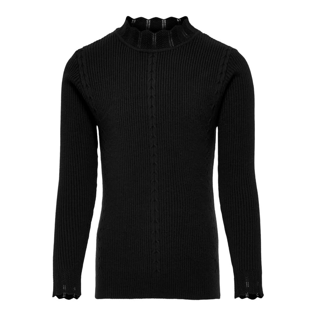 KOGBREENA L/S HIGHNECK PULLOVER CP KNT 15220754 Black
