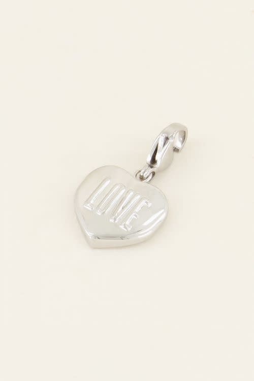 Bedel hart love MJ03979 - zilver