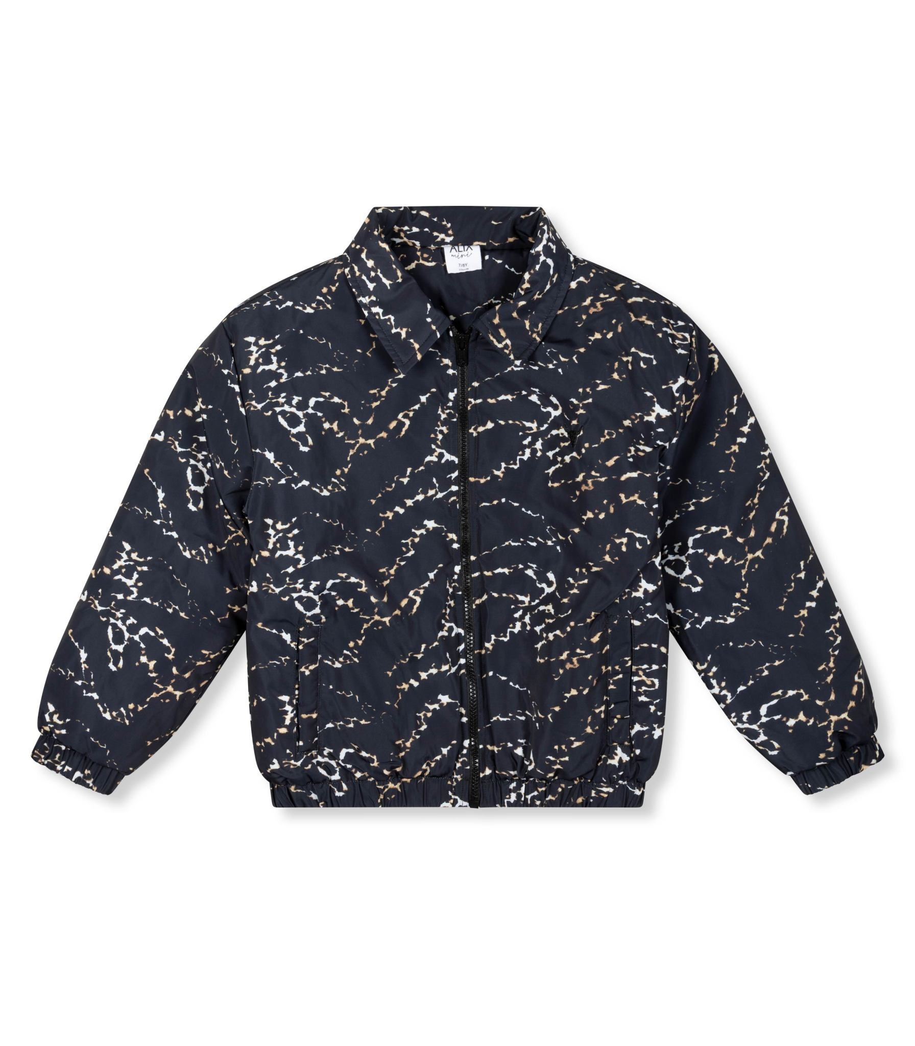 Animal lines nylon coat