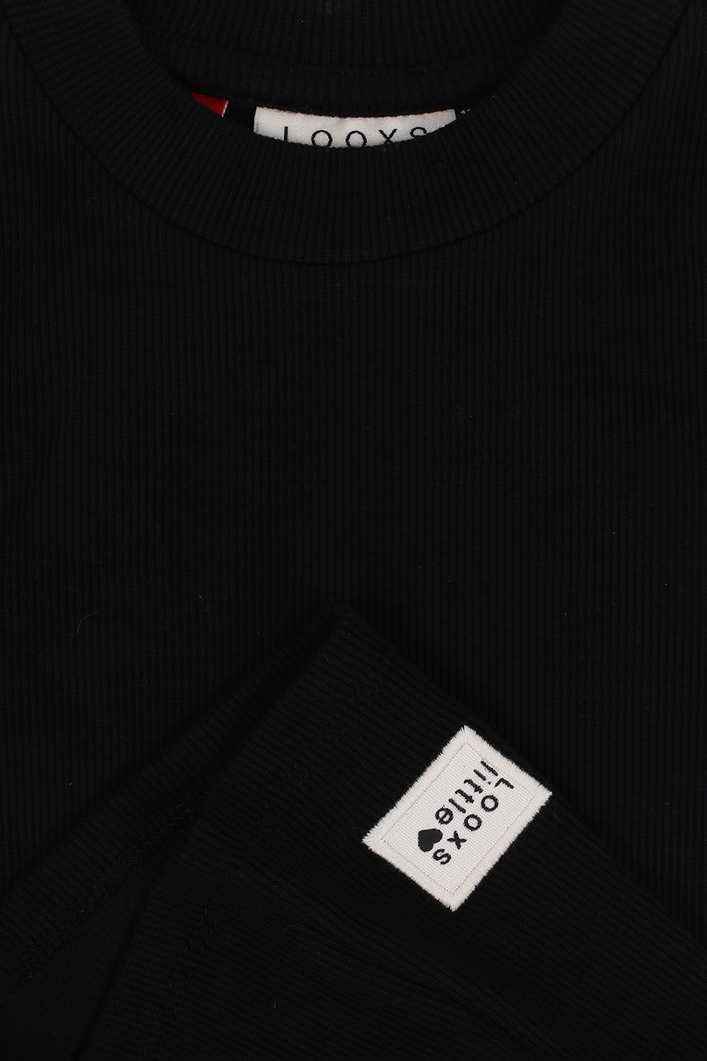 Rib collar longsleeve 2232-7431 black