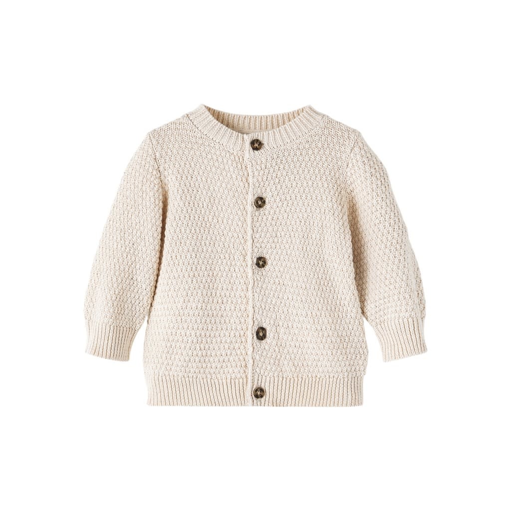 NBMNEKKY KNIT CARDIGAN 13210411 Peyote Melange