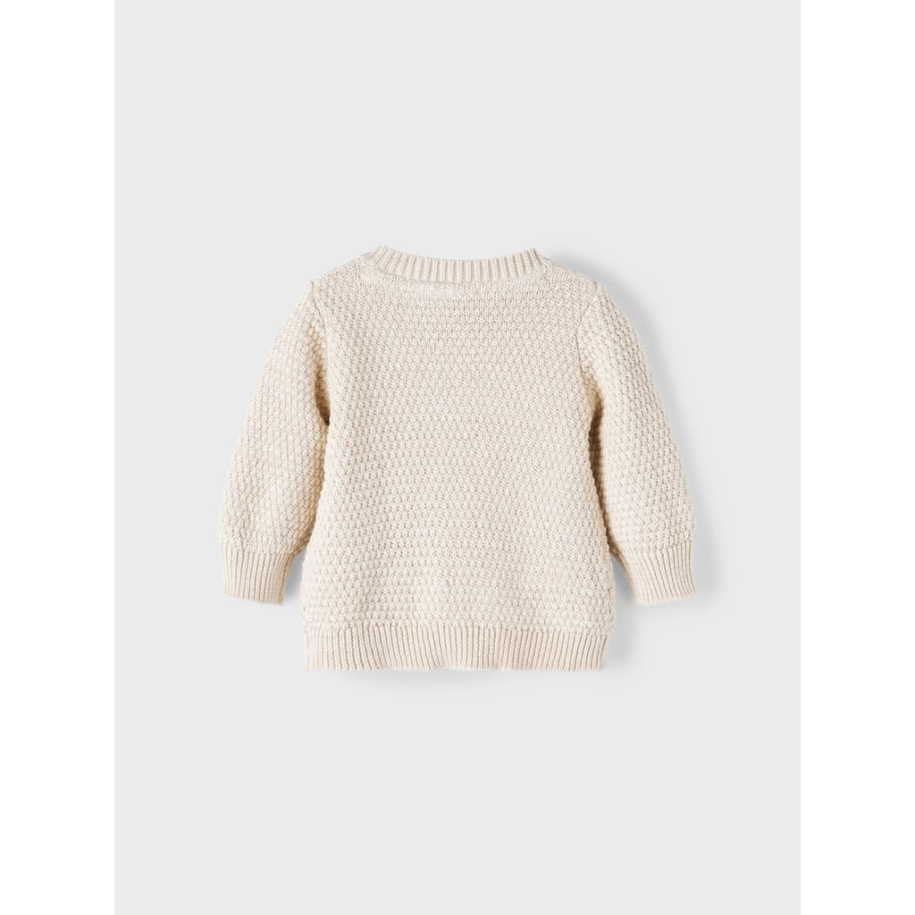 NBMNEKKY KNIT CARDIGAN 13210411 Peyote Melange