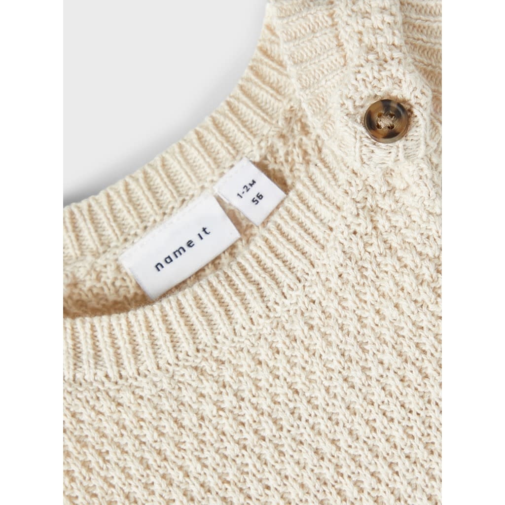 NBMNEKKY KNIT ROMPER 13210416 Peyote Melange