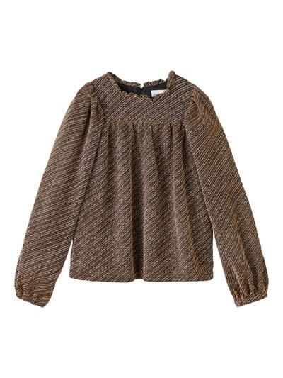 NKFRISILK LS BLOUSE 13209423 Black