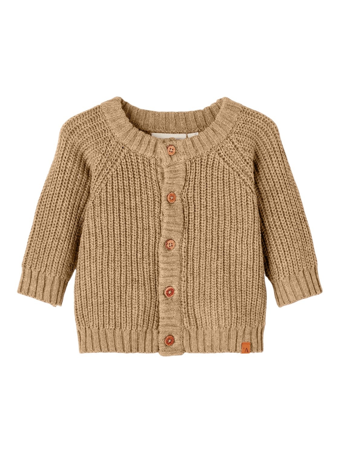 NBNEMLEN KNIT CARDIGAN 13203871 Iced Coffee