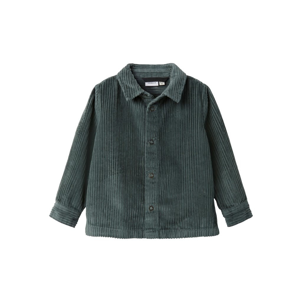 NMMBATROT CORD LS SHIRT EP 13207815 Balsam Green