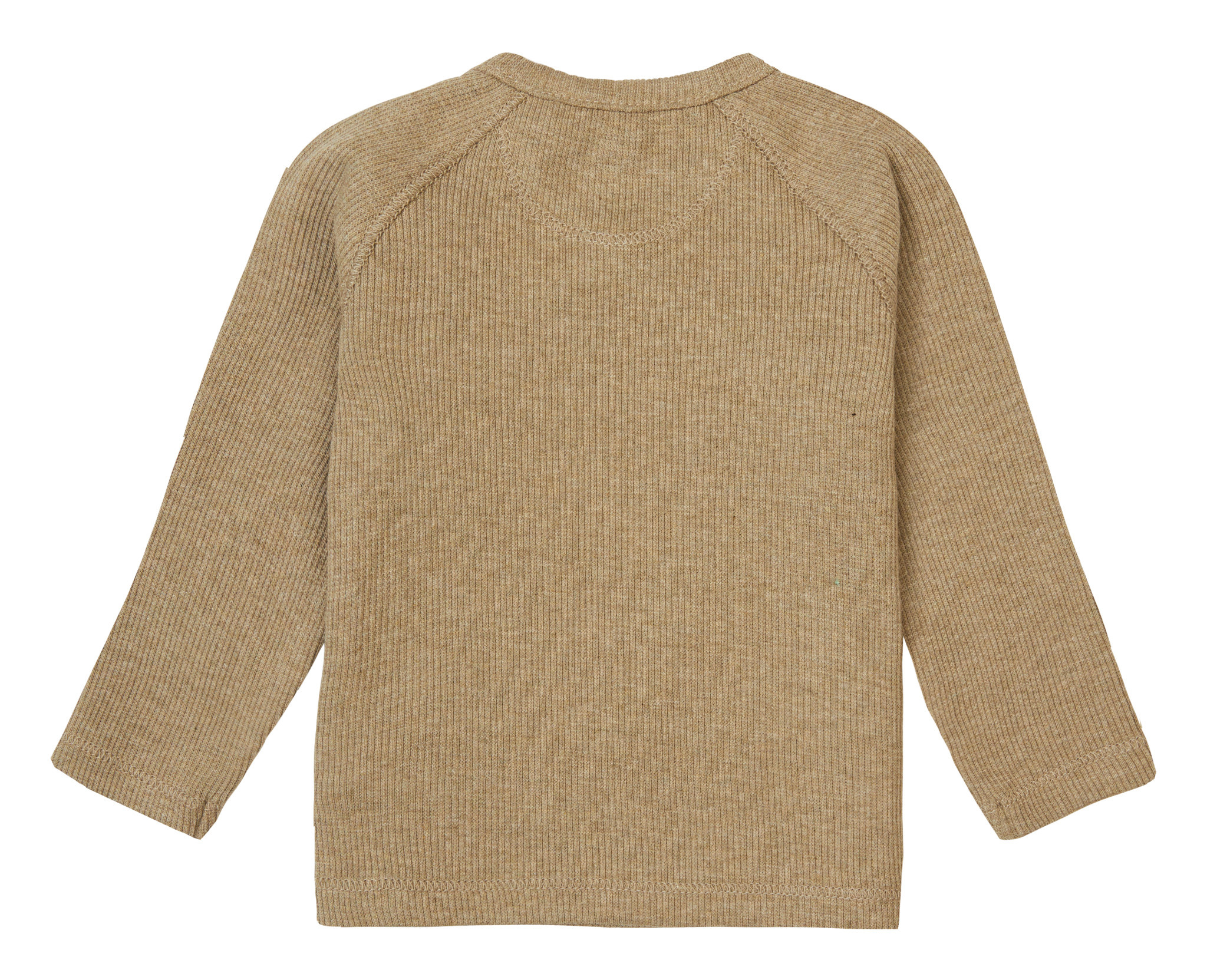 U Tee Overlap LS Rib Nanyuki Light Green Melange