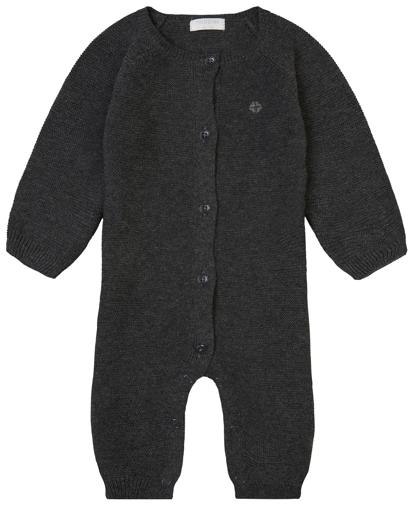 Unisex Playsuit Monrovia long sleeve Dark grey melange