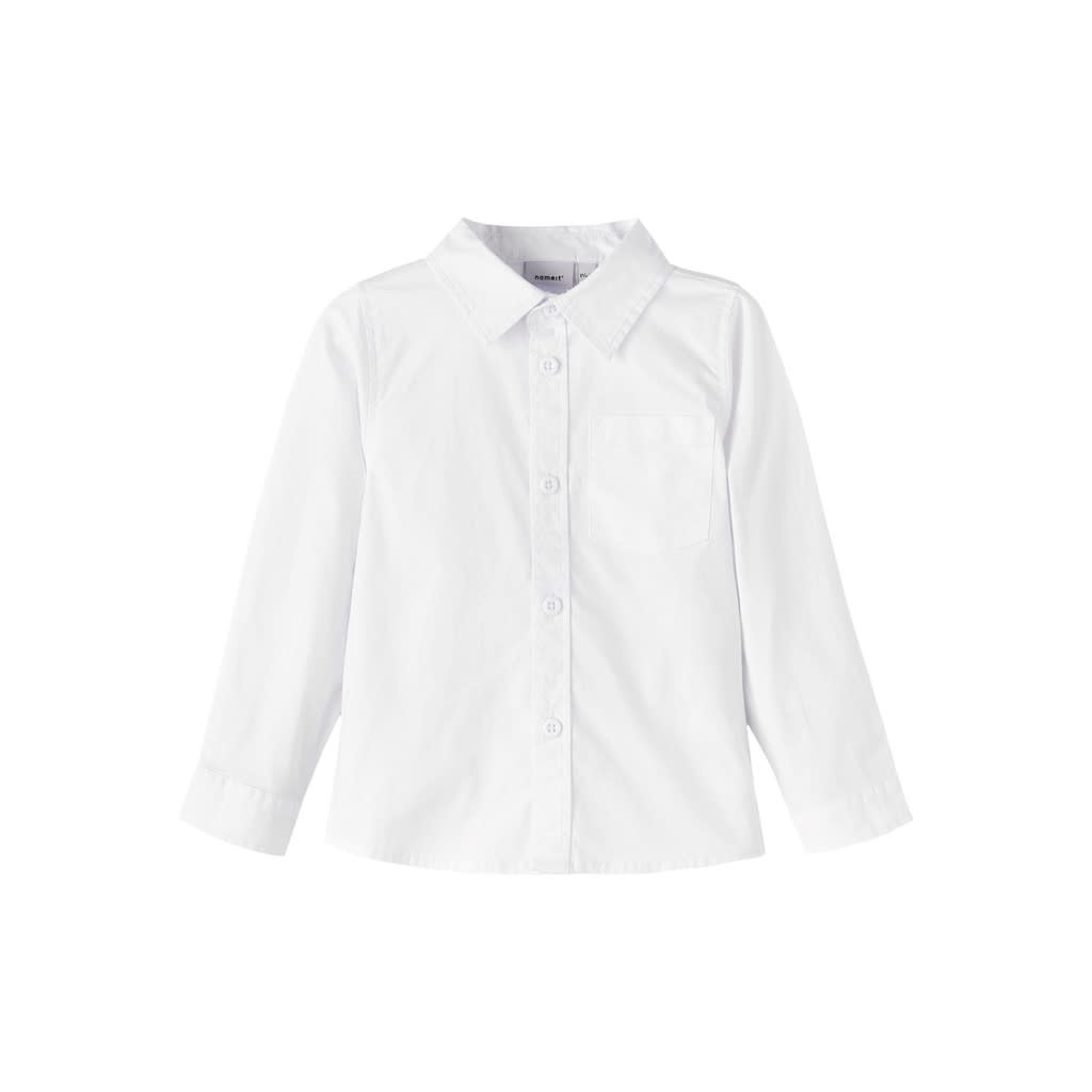NMMROAH LS SHIRT 13209663 Bright White