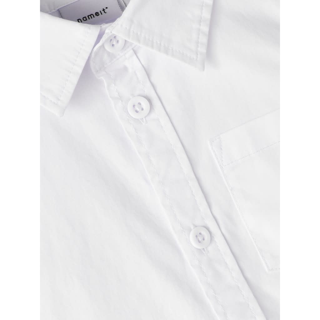 NMMROAH LS SHIRT 13209663 Bright White