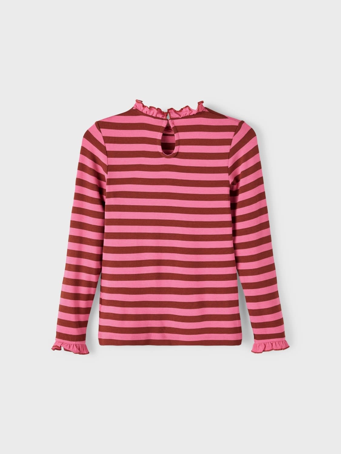 NKFRAKULA LS SLIM TOP 13210651 Sangria Sunset