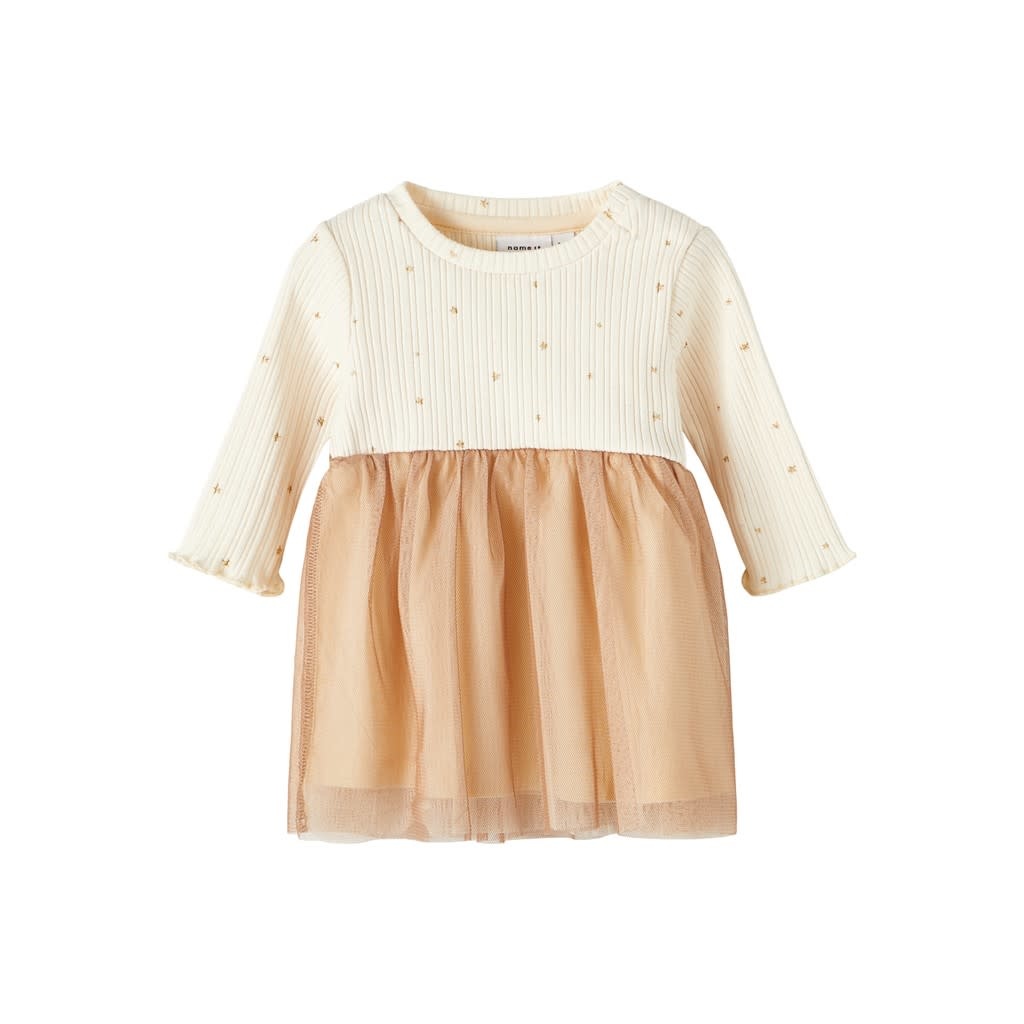 NBFSINDY LS DRESS 13210037 Buttercream