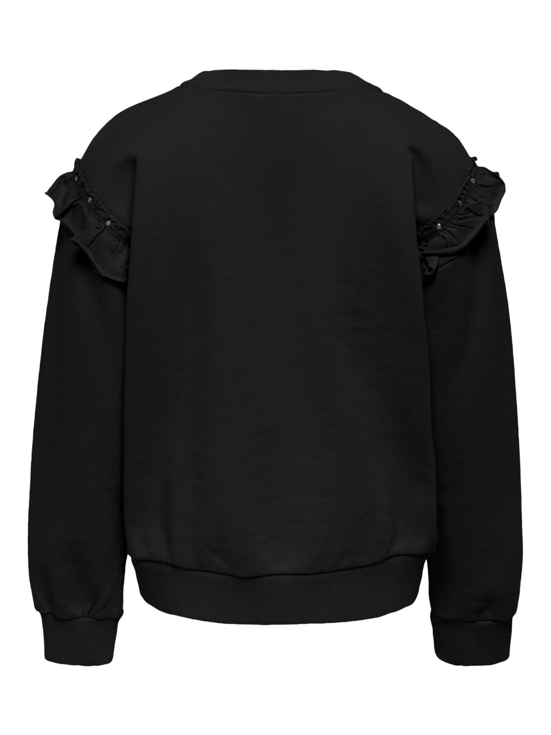 KOGCINDY L/S FRILL O-NECK UB SWT 15278302 Black