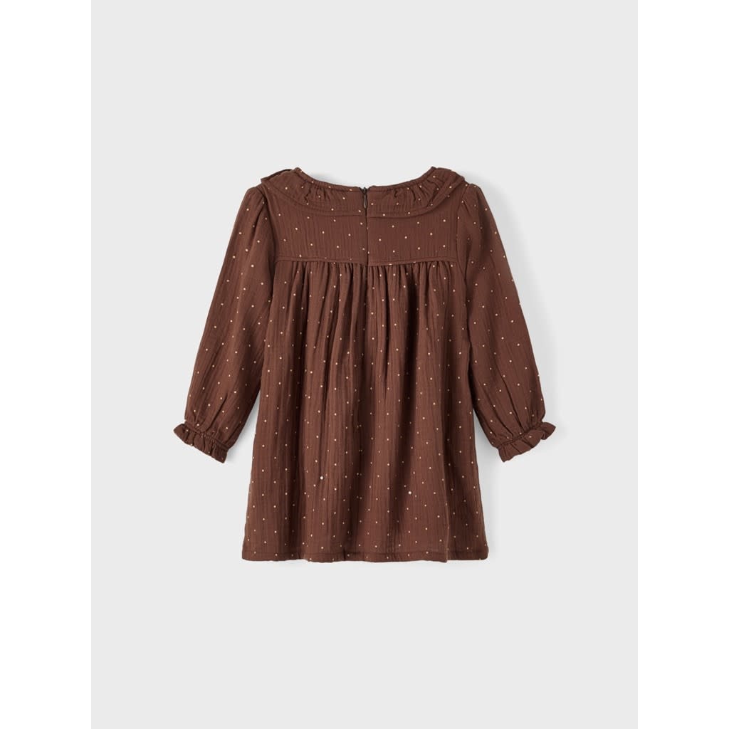 NMFRELVIRA LS LOOSE DRESS LIL 13209931 Rocky Road