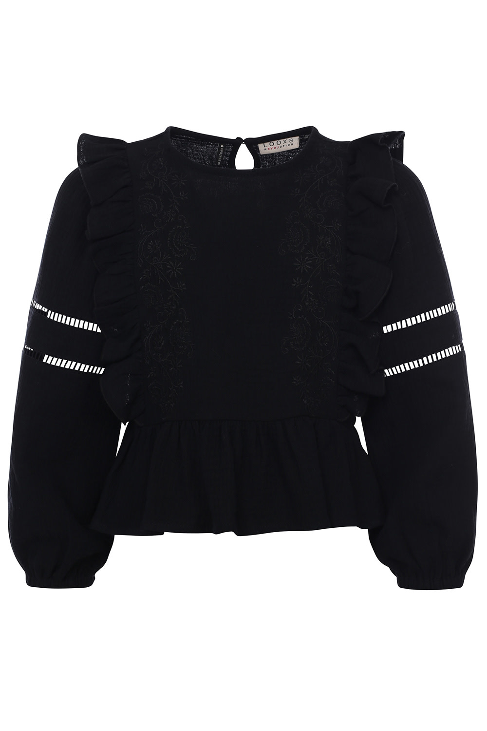 Mousseline embroidery top 2301-5120-090