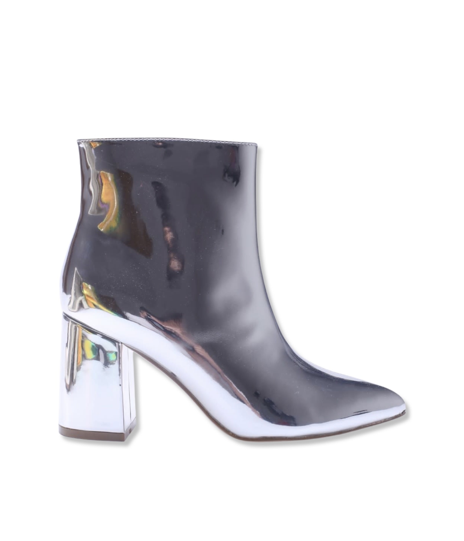 Metallic ankle boots Silver