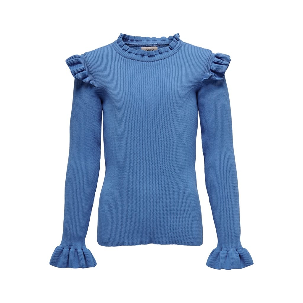 KOGSALLY L/S RUFFLE PULLOVER KNT 15241027 Provence