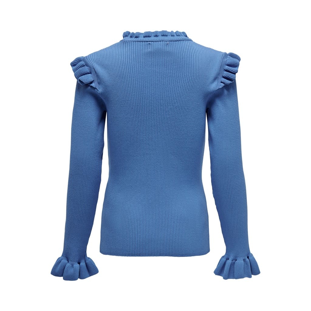 KOGSALLY L/S RUFFLE PULLOVER KNT 15241027 Provence
