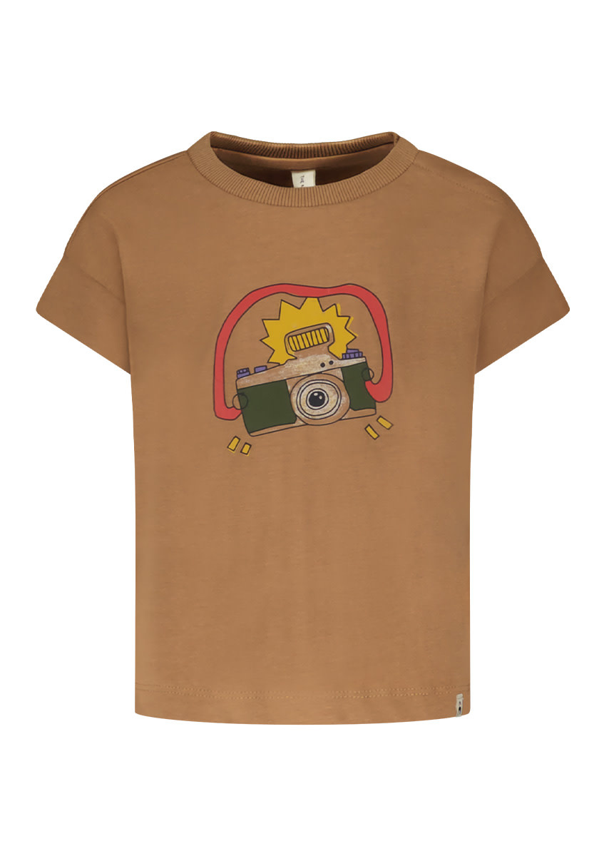 T-shirt with camera artwork D301-0424 Mousse