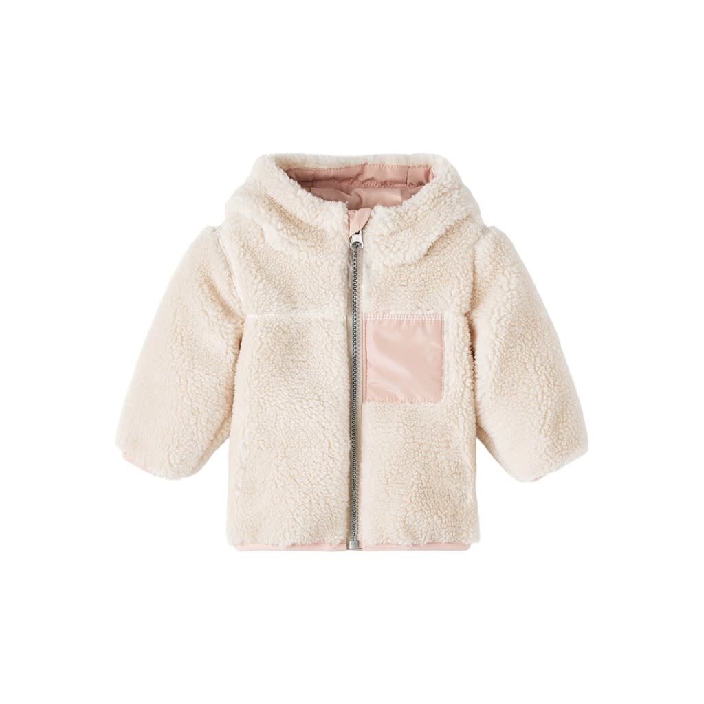 NBFMADELE TEDDY JACKET 13213530 Sandshell