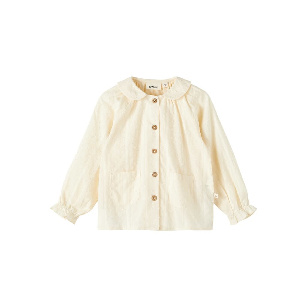 NMFDANYA LS SHORT LOOSE SHIRT 13215348 Turtledove