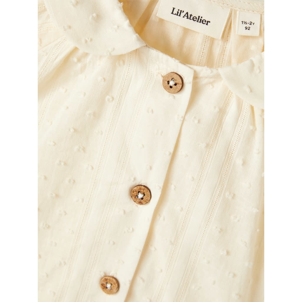 NMFDANYA LS SHORT LOOSE SHIRT 13215348 Turtledove