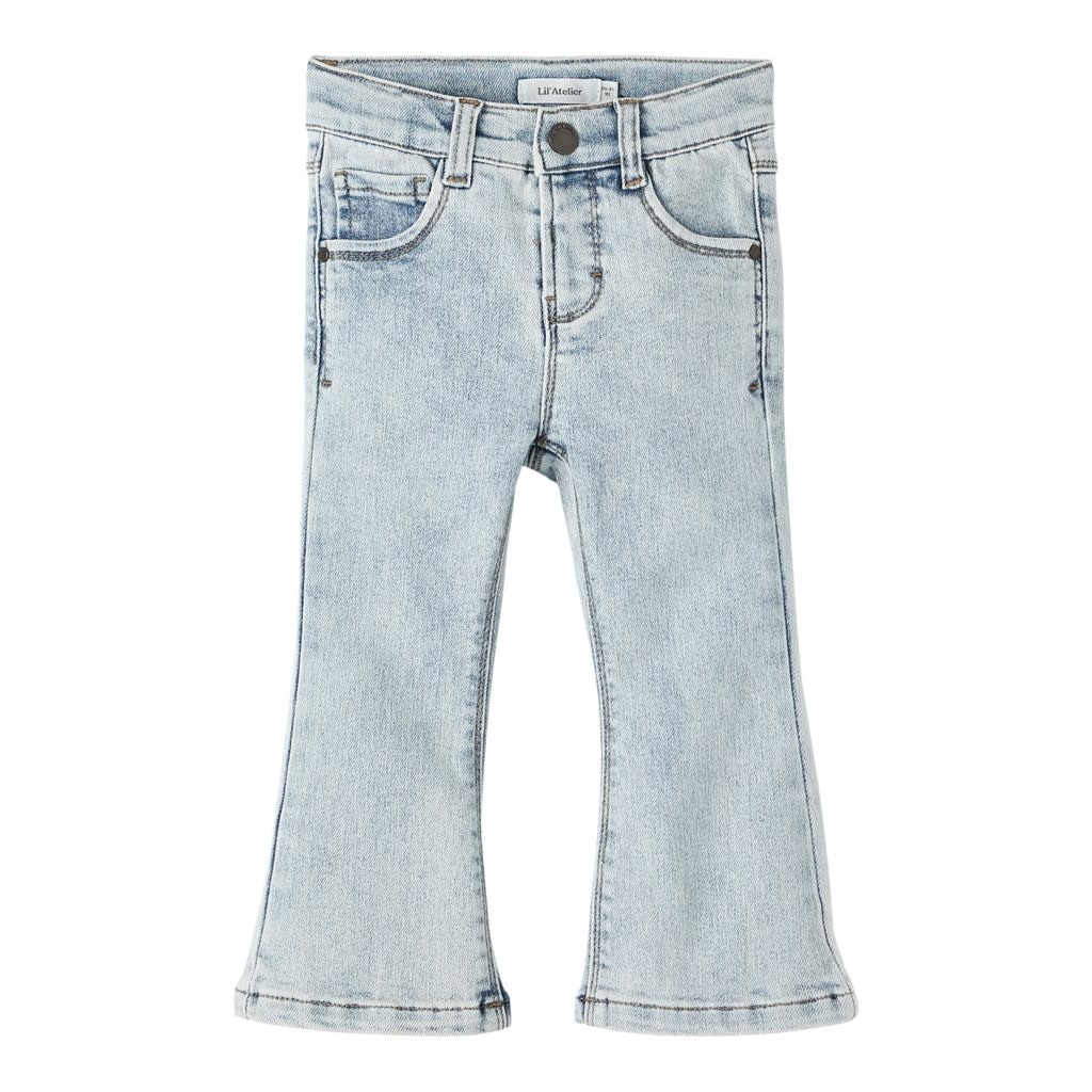 NMFSALLI HW SLIM BOOT JEANS 13215843 Light Blue