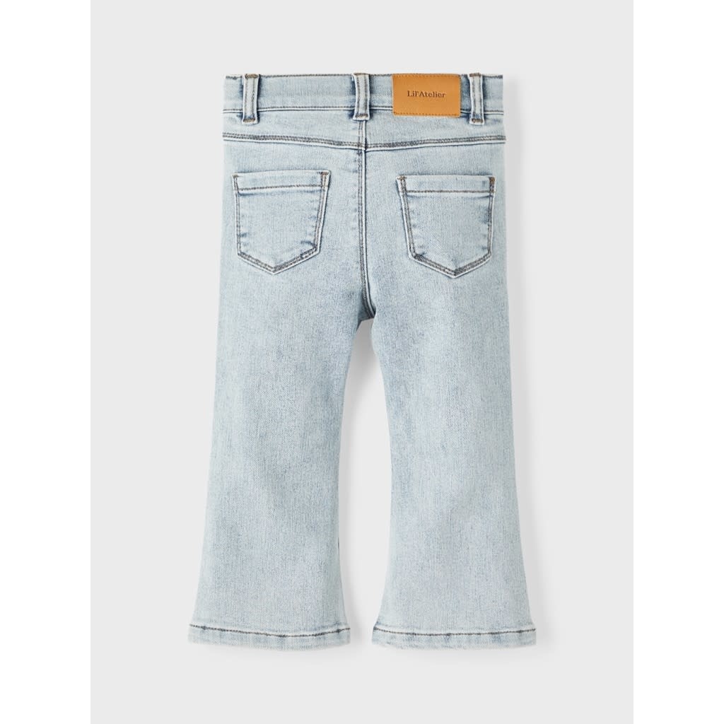 NMFSALLI HW SLIM BOOT JEANS 13215843 Light Blue