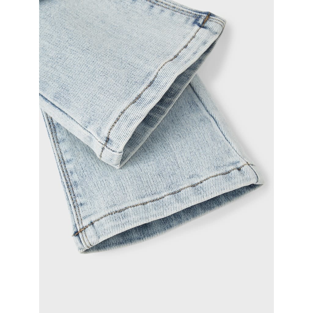 NMFSALLI HW SLIM BOOT JEANS 13215843 Light Blue