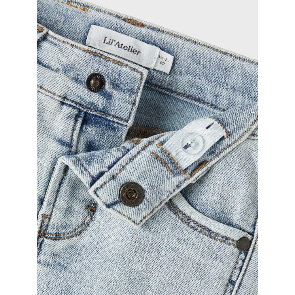 NMFSALLI HW SLIM BOOT JEANS 13215843 Light Blue