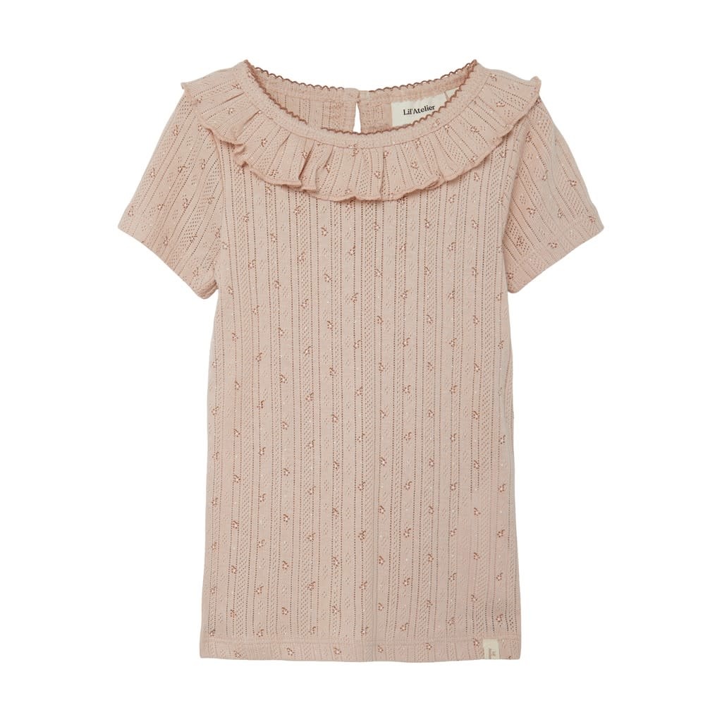 NMFRACHELLO SS SLIM TOP 13215384 Rose Dust