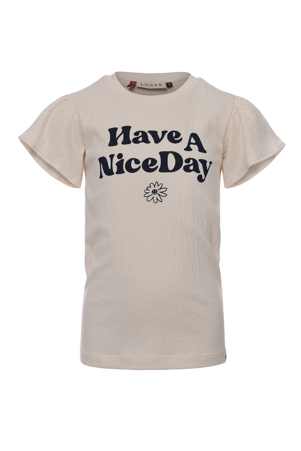 crinkle t-shirt 2311-7440-011 Warm white