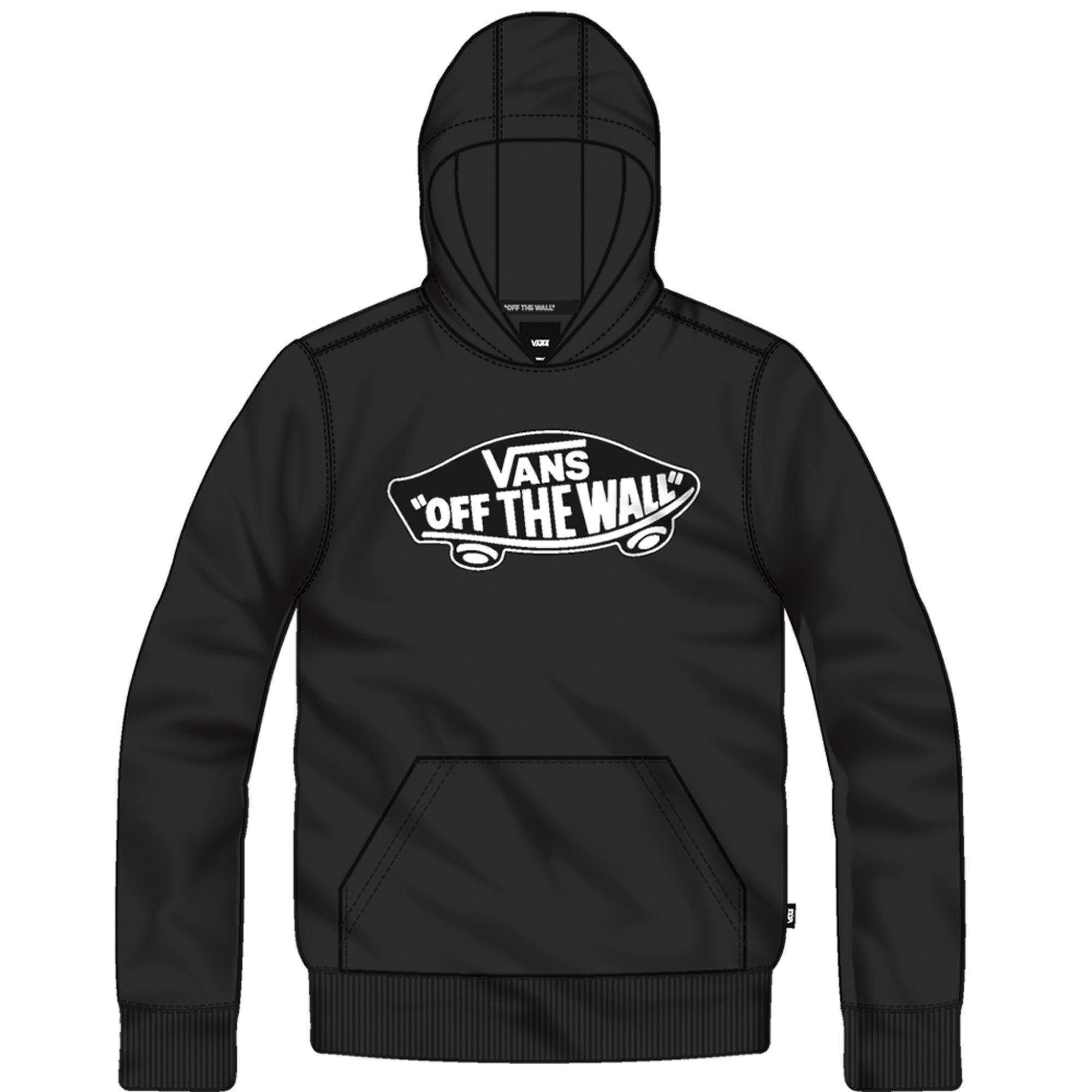 VN000SR9J1M1 - BY OTW PULLOVER FLEE BLACK/WHIT