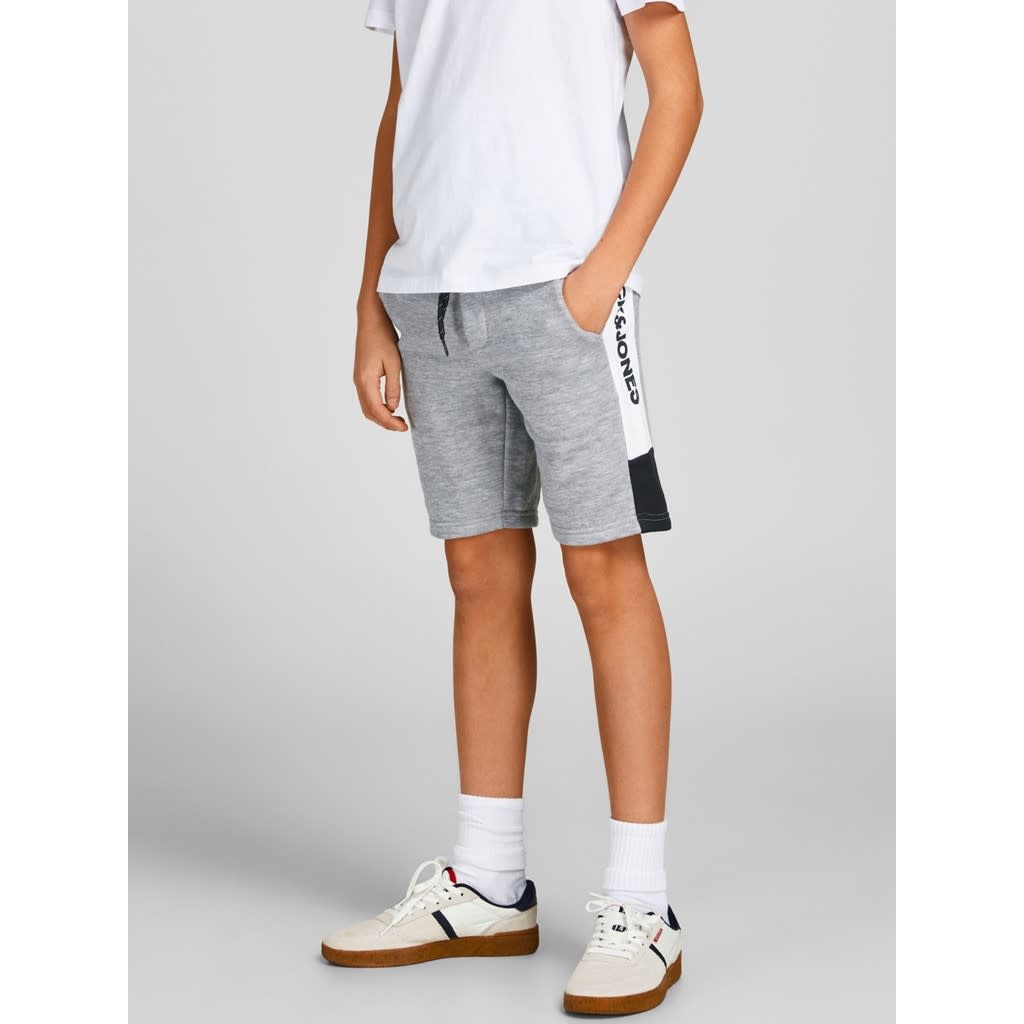 JPSTLOGO BLOCKING SWEAT SHORTS VG SN JNR 12200266 Light Grey Melange